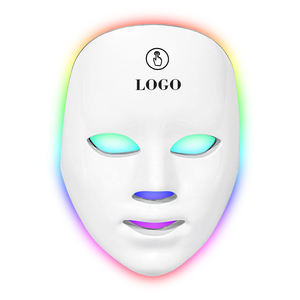 Masque facial électrique LED sans fil personnalisé, 7 couleurs, rechargeable, batterie lithium 400 mAh, appareil de massage facial - Product Image 1