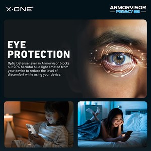 X-ONE 2.5D Full Coverage Anti-explosion Anti <strong>Bluelight</strong> Privacy Screen <strong>Protector</strong> for iPhone 14 15 16 17 18 Pro Max PLUS AIR - Product Image 4