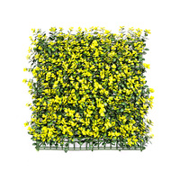 Panneaux muraux en buis artificiel DD2048 avec protection UV, décor en herbe synthétique, toile de fond végétale, panneaux muraux en herbe artificielle