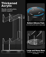 Support de contrôleur et de casque universel en acrylique pour accessoires de contrôleur Xbox/PS4/PS5/Switch Pro