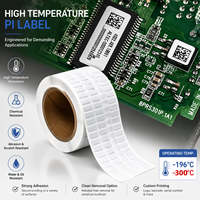 Etiquetas de PI Resistentes al Calor Personalizadas para Componentes de PCB de Baterías de Semiconductores, Resistentes al Agua, Ecológicas y para Altas Temperaturas