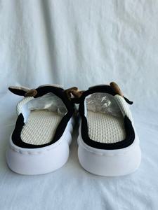 Ciabatte Nere con Stampa Mucca da Donna, in Peluche, Punta Aperta, Suola in EVA Ammortizzata, Per Tutte le Stagioni, Taglie 36-41 - Product Image 4