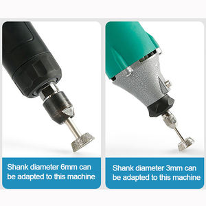 Diamant émeri tête de meulage 3mm tige meule matériel Jade sculpture outils de polissage - Product Image 4