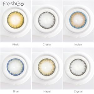 프레시 룩 연간 콘택트렌즈 크리스탈 컬러렌즈 화장용 눈 렌즈 프레시 고 컬러렌즈 - Product Image 6