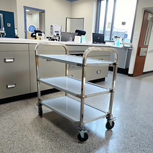 ล้อรถเข็นสแตนเลสสตีลสำหรับ201อาหารบริการทางการแพทย์โรงแรมโพสต์หลอดรวมรถเข็นครัวเชิงพาณิชย์ - Product Image 1