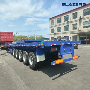 Semirremolque <span class=keywords><strong>de</strong></span> plataforma abatible BLAZES <span class=keywords><strong>de</strong></span> 5 ejes y 100 toneladas para transporte <span class=keywords><strong>de</strong></span> chatarra <span class=keywords><strong>de</strong></span> acero y materiales <span class=keywords><strong>de</strong></span> construcción en el área minera <span class=keywords><strong>de</strong></span> Venezuela, con ciclo corto - Product Image 3