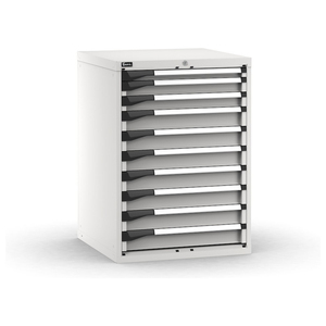 Fami มาสเตอร์10-ลิ้นชักลิ้นชักแบบเต็มของลิ้นชัก, สีเทา, 714x726x1000mm - Product Image 1