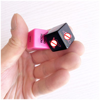 Ensemble de dés BDSM en acrylique noir et rouge, dés de jeu coquins à 6 faces pour adultes, plaisir sexy