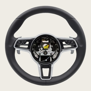 Volante <span class=keywords><strong>de</strong></span> Cuero Personalizado <span class=keywords><strong>de</strong></span> Alta Gama para Porsche 911 992 Cayenne 958 987 Boxster 986 Panamera 970 Taycan Macan - Product Image 1