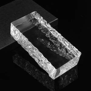 Patrón ICY 50/100/200 Conde Bloque de vidrio sólido de fusión en caliente de doble cara <span class=keywords><strong>Ladrillos</strong></span> <span class=keywords><strong>transparentes</strong></span> de construcción <span class=keywords><strong>transparentes</strong></span> <span class=keywords><strong>para</strong></span> manualidades Artesanías de cristal - Product Image 6