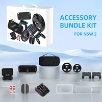 JYS-NS2293 pour Switch 2 : Étui de protection pour console, sac de rangement, base de charge et ensemble d'accessoires pour volant de jeu