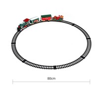 Train électrique rotatif avec son et lumière, décoration de Noël suspendue pour arbre, en plastique, fabriqué en Chine