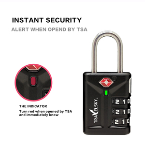 <span class=keywords><strong>Tsa</strong></span> kết hợp khóa ổ khóa với ngay lập tức <span class=keywords><strong>TSA</strong></span> kiểm tra cảnh báo, travek Túi khóa, kết hợp ổ khóa của túi hành lý <span class=keywords><strong>TSA</strong></span> - Product Image 5
