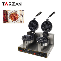 Prix d'usine de vente chaude pour la machine à rouler le poulet à la crème glacée, gaufrier, gaufrier à double extrémité, machine à collation électrique