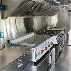 Camion di cibo da 16 piedi completamente attrezzata con attrezzatura completa per la cucina <span class=keywords><strong>Pizza</strong></span> barbecue cibo rimorchio carrelli di gelati per la vendita Usa - Product Image 6