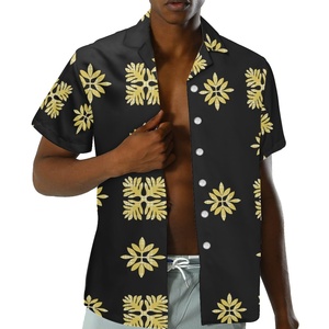 Vestido Camisero Sexy de Verano para Mujer, Estilo Hawaiano, Negro, Talla Grande, de Lujo, Personalizado e Impreso de Alta Calidad - Product Image 3