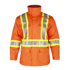 Chaqueta de Trabajo Ignífuga de Algodón, Ropa de Seguridad Antiestática para la Industria Petrolera y Petroquímica Xk23 56779 - Product Image 4