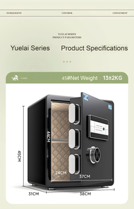 Caja Fuerte Tiger Safe Yuelai 4560 2026, Nueva Caja Fuerte Doméstica Pequeña de 45/60CM con Huella Dactilar, Contraseña, WiFi, Control Inteligente por Teléfono Móvil y Anti-<span class=keywords><strong>Robo</strong></span> - Product Image 4