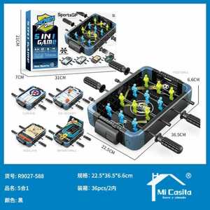 Mi Casita 5 In 1 Table Game Plastic Football Toy For Indoor Recreation With 36 Pcs Set - Product Image 1