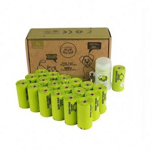 Sac à déjections pour chien et chat, biodégradable, épais et anti-fuite, avec pelle intégrée - Product Image 3