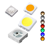 Puce LED SMD Epistar HLX RGB 5050 1W 0.5W 0.2W 4 broches, angle de vision 120°, 1.8V 3.2V, IC intégré pour bande lumineuse