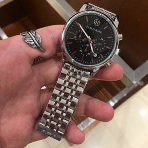 Montre à quartz pour homme OEM ODM, bracelet en acier inoxydable, étanche, lumière nocturne, calendrier, largeur du bracelet 22 mm, boîtier en alliage, cadran en verre - Product Image 6