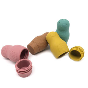 Forma de búho <span class=keywords><strong>Squirt</strong></span> Baby Bath Toys Silicona Cute Floating Water Toys Bathtime Sensory Play Set Regalo divertido para niños pequeños - Product Image 1