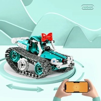 Robot de juguete con control remoto para niños, programable, 3 en 1, 440 piezas
