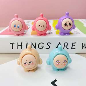 ตุ๊กตาไข่วาฟเฟิลเรซิ่นการ์ตูน วัสดุงานฝีมือ DIY สำหรับทำเครื่องประดับ รูปแบบนามธรรมน่ารัก ของสะสมงานศิลปะ ของเล่น - Product Image 2