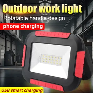 Multi-function Power Bank Work Light Flashlight Rechargeable COB LED Portable Outdoor Led Camping Lamp 500 Lumen