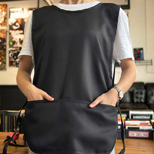 Biểu Tượng Tùy Chỉnh Văn Bản Màu Xanh Làm Việc Poly Cobbler Tạp Dề Với Báo Chí Đinh tán Không Thấm Nước - Product Image 6