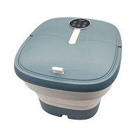 Bain de pieds multifonctionnel portable pour usage domestique, avec télécommande sans fil, écran LCD numérique, massage rotatif électrique