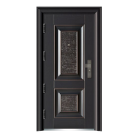 Porte en acier de sécurité moderne, fabrication chinoise, fournisseur turc, sécurité extérieure, anti-vol, échantillon gratuit avec serrure intelligente