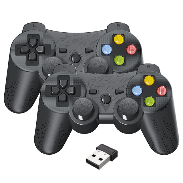 GPD 2.4G Wireless BT Game Controller 706DB for PC/TV Box/Android Ergonomic Joystick for Double Players