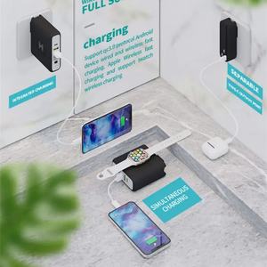 Chargeur de voyage multifonction avec logo personnalisé, batterie externe sans fil 10000mAh avec prise murale AU EU UK, batterie externe de voyage avec adaptateur - Product Image 2