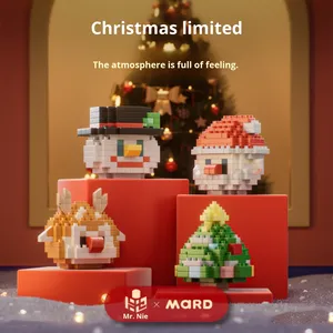 2024 New Popular Christmas Ball <strong>Tiny</strong> Diamond-Shaped Plastic Building Blocks 1:72 Scale Educational Assembly <strong>Toys</strong> for Children - Product Image 4