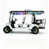 Chariot utilitaire électrique, buggy de plage et chariot de patrouille électrique, chariot de golf pour les excursions en bord de mer, la sécurité des parcs et le transport agricole