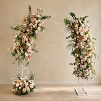 Nouveauté - Fleurs artificielles modernes orange et rose - Arrangements floraux pour mariage - Décoration de mariage