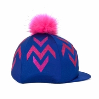Gorro ecuestre de alta calidad para montar a caballo, cubierta con pompón, venta al por mayor de fábrica