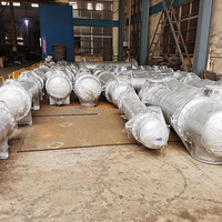 Échangeur de chaleur à tubes en titane, durable, anti-corrosion, haute efficacité énergétique, certifié CE/TUV, équipement de réfrigération, garantie 1 an