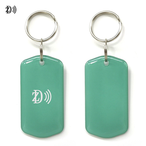 Gần tùy chỉnh Epoxy Key Fob NFC MF siêu nhẹ EV1 48byte Keychain RFID nhựa tag - Product Image 1