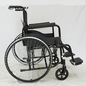 Silla <span class=keywords><strong>de</strong></span> Ruedas Manual Plegable Ligera y Portátil GOMID <span class=keywords><strong>de</strong></span> 24 Pulgadas, Andador y Rollator Económico para Fisioterapia y Cuidado <span class=keywords><strong>de</strong></span> la Salud para Personas con Discapacidad - Product Image 2