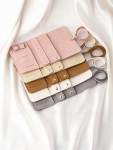 Alta calidad logotipo personalizado collar almacenamiento joyería volumen microfibra viaje organizador exhibición joyería bolsa - Product Image 4