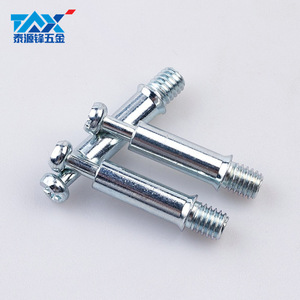 ตัวเชื่อมต่อเฟอร์นิเจอร์ Tayuanfeng M6x35 สกรูหัวกลมเหล็กกล้าคาร์บอนชุบสังกะสี สำหรับประกอบตู้ - Product Image 2