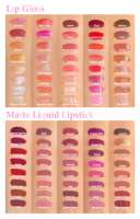 Coffret d'Emballage de Luxe Rouge à Lèvres Liquide Mat Brillant à Lèvres Crayon à Lèvres Étiquette Privée Ensemble Rose