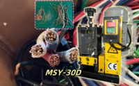 Mayslynn Mini machine à dénuder les câbles 220V | Petit éplucheur de fil de cuivre pour le recyclage des déchets