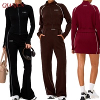 Ensemble de survêtement pour femmes grande taille 2026, veste de sport à fermeture éclair, pantalon à cordon de serrage taille haute, vêtements de sport, ensemble de survêtement 5 pièces