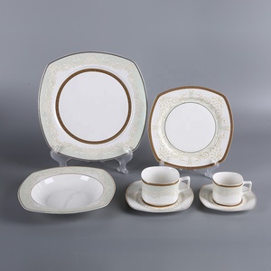 Excellent four fine square royal Prestige 20pcs fine ceramic porcelain dinnerware set table dinner set - Product Image 3