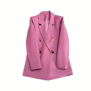 Penjualan Panas Mantel Wanita Baru Musim Semi Gugur Elegan Santai Polos Lengan Panjang <span class=keywords><strong>Blazer</strong></span> Mode Korea Longgar Pakaian Wanita.Z0997 - Product Image 4