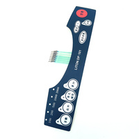 Keyboard Membran Tombol Sentuh Pabrik Cina untuk Remote Kontrol dengan Perekat, Warna & Ukuran Dapat Disesuaikan